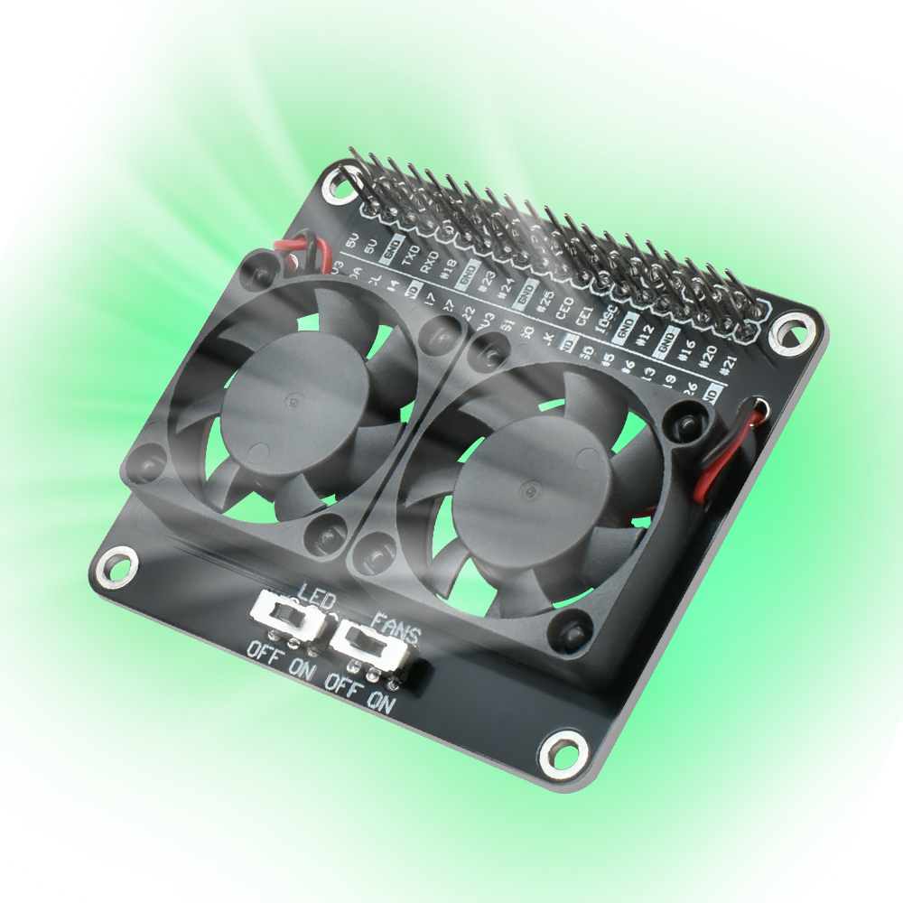 RPI Dual Cooling Fan Shield Wi - огляд і ціна Raspberry Pi Water Cooling Kit