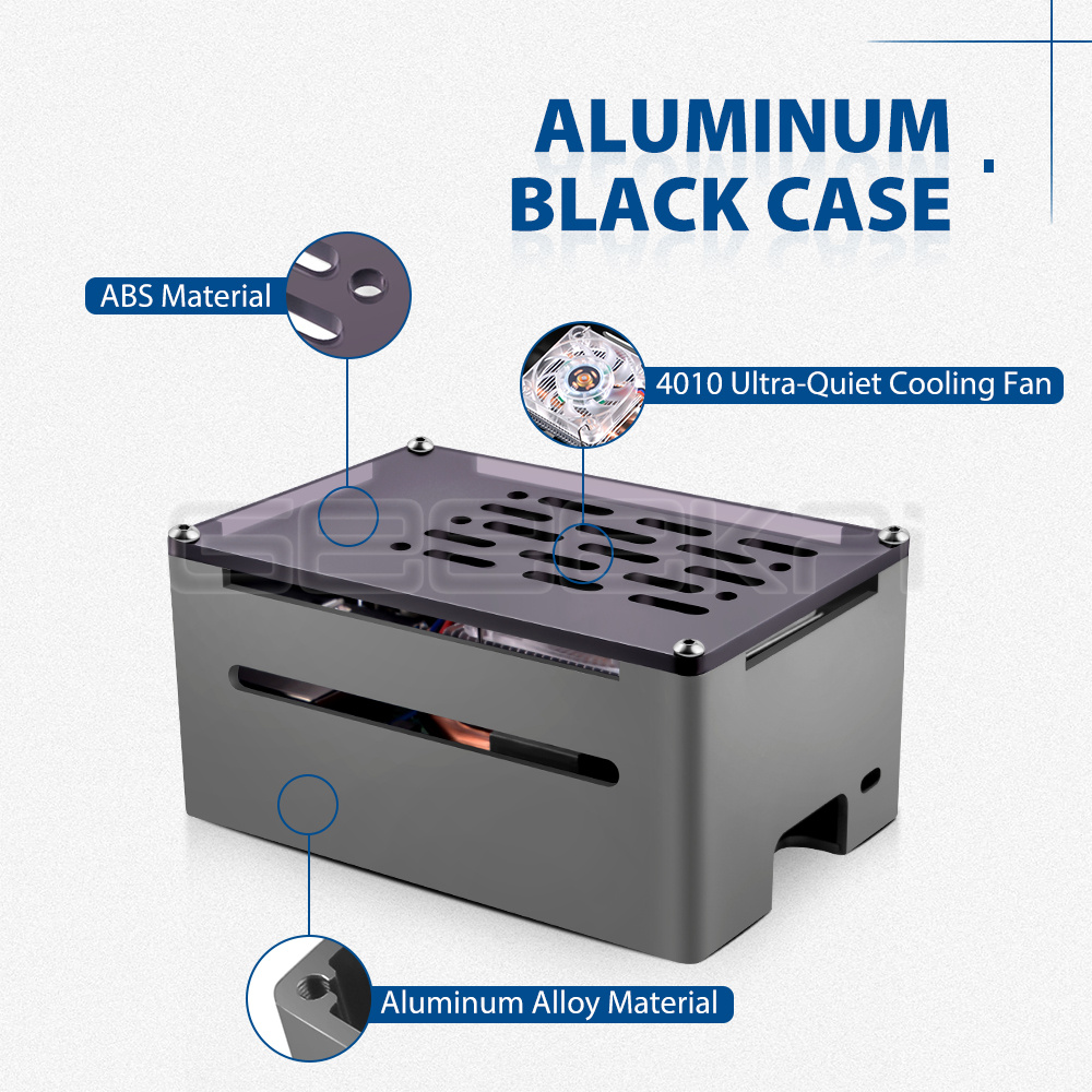 GeeekPi  Aluminum Brick Case B - огляд і ціна Argon One V3 M.2 Nvme Case