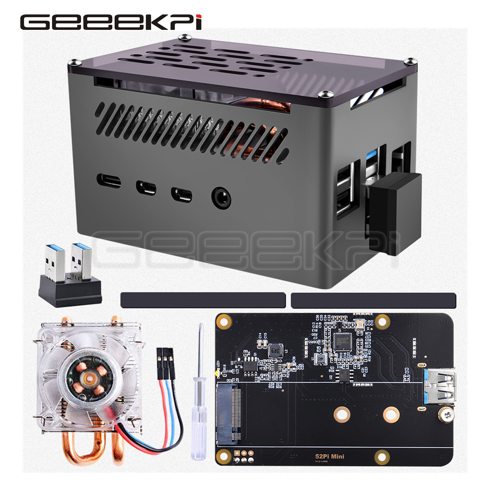 GeeekPi  Aluminum Brick Case B - огляд і ціна Argon One V3 M.2 Nvme Case