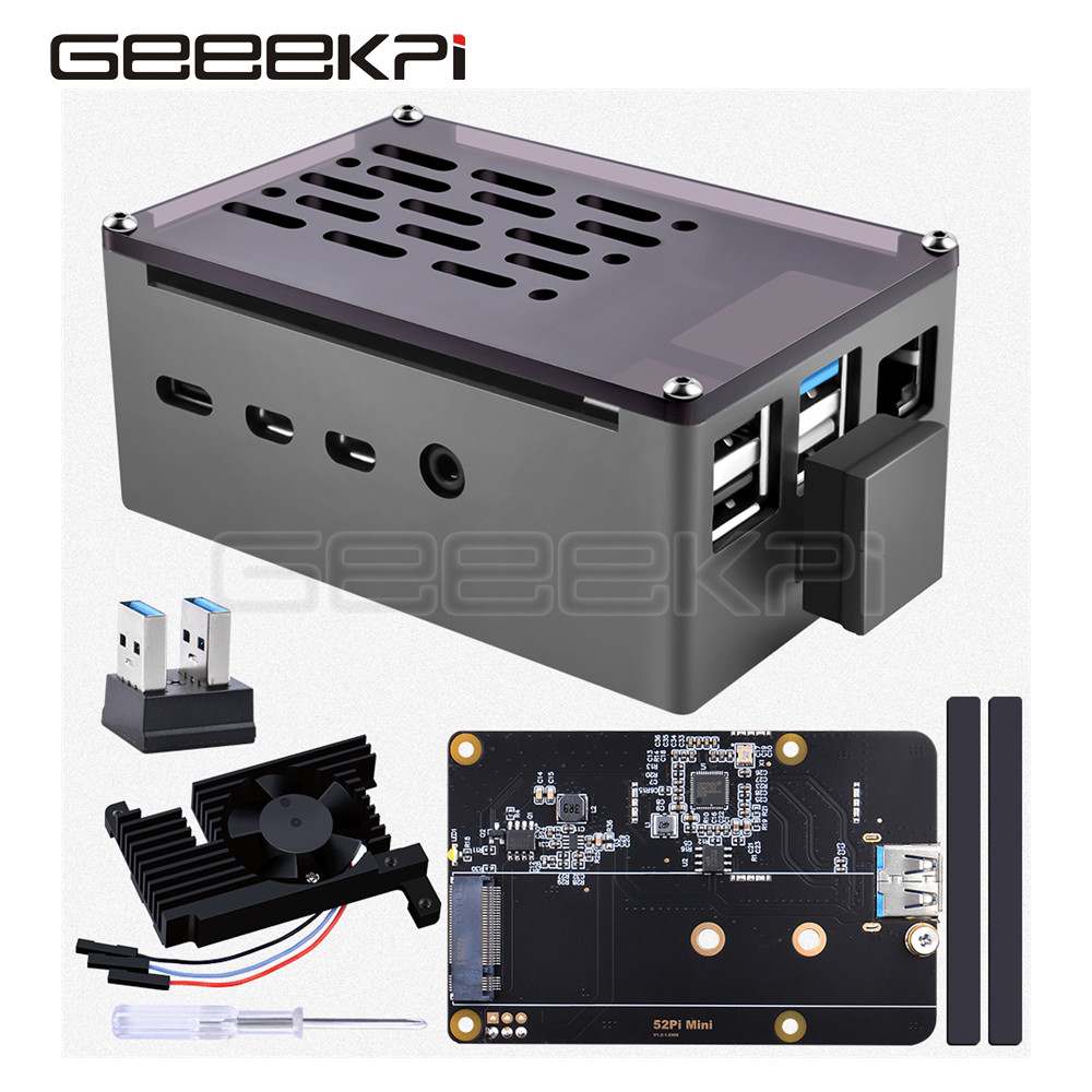 GeeekPi  Aluminum Brick Case B - огляд і ціна Argon One V3 M.2 Nvme Case