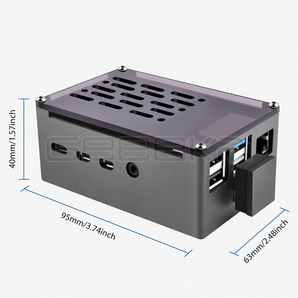 GeeekPi  Aluminum Brick Case B - огляд і ціна Argon One V3 M.2 Nvme Case